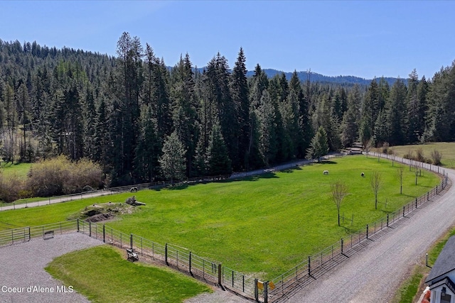 2885 S Folsom Ridge Rd, Coeur Dalene, ID 83814 - mountain view with rural landscape, a heavily wooded area, and agricultural land