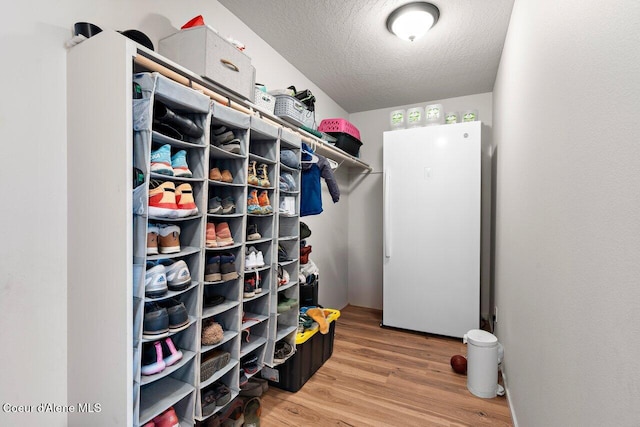 view of storage area