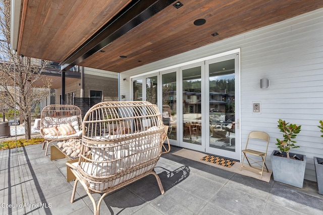 view of patio / terrace with french doors