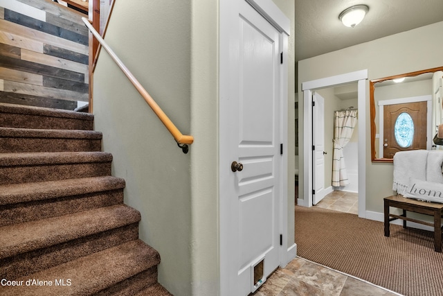 stairs with carpet
