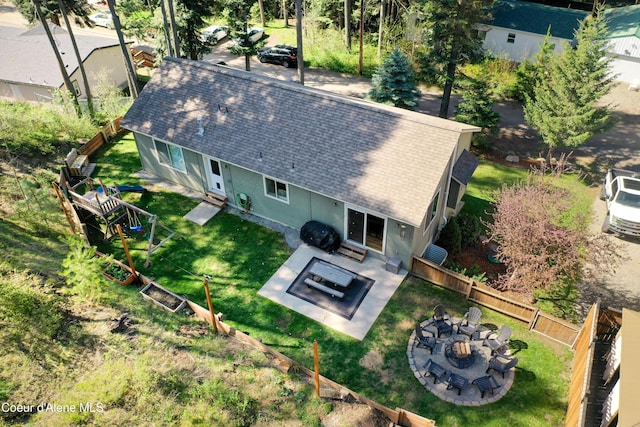 drone / aerial view