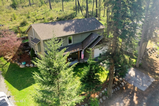 drone / aerial view