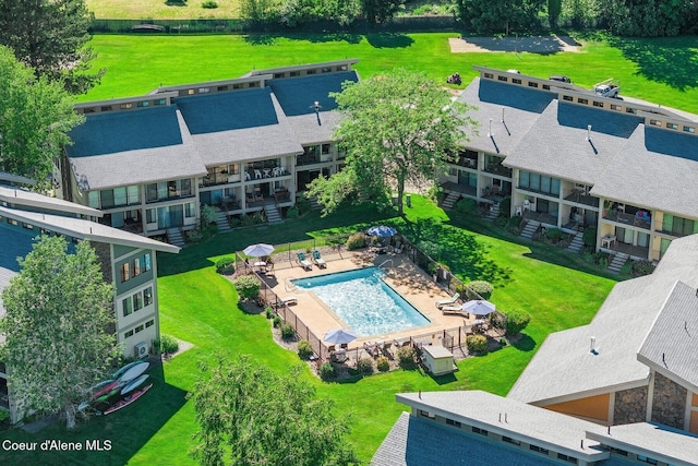 birds eye view of property