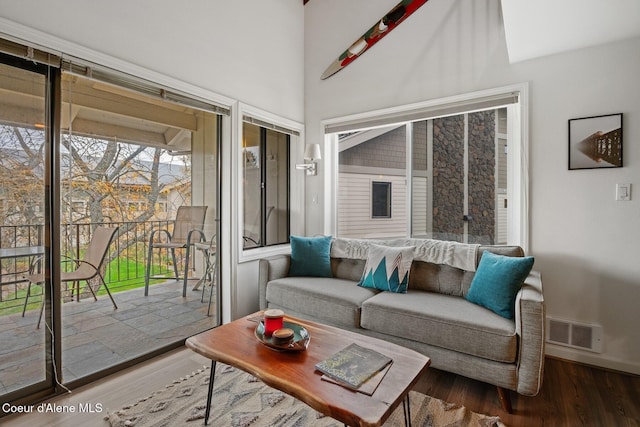 sunroom / solarium with visible vents