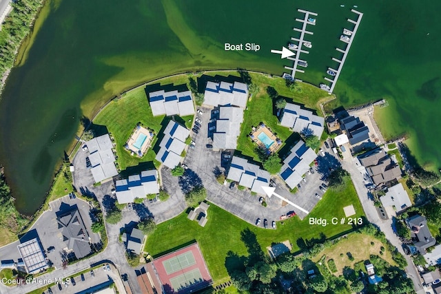 birds eye view of property featuring a residential view