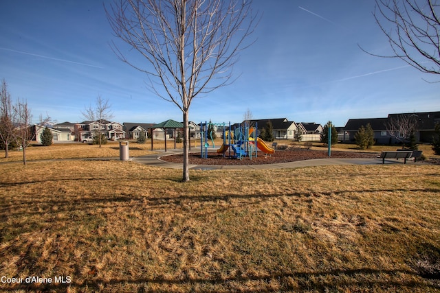1733 N Minam Loop, Post Falls, ID 83854 - community jungle gym featuring a residential view and a yard