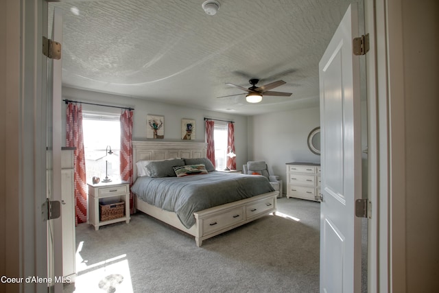 1733 N Minam Loop, Post Falls, ID 83854 - bedroom with a textured ceiling, carpet, and multiple windows
