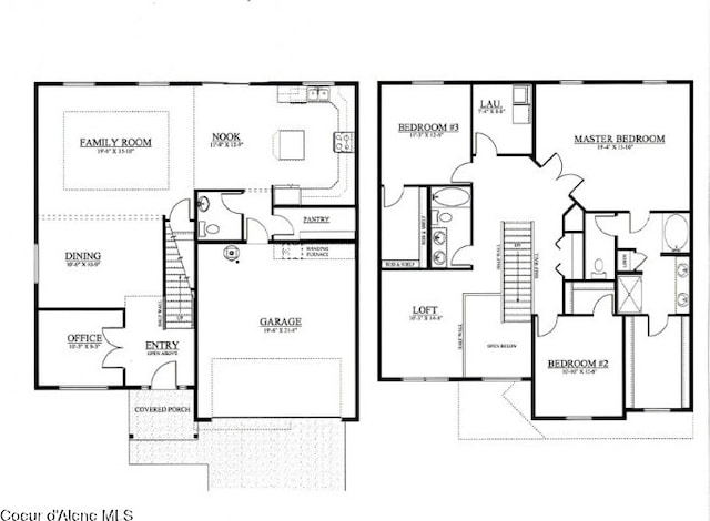 1733 N Minam Loop, Post Falls, ID 83854 - view of floor plan / room layout
