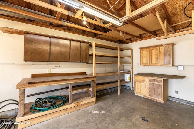 view of basement