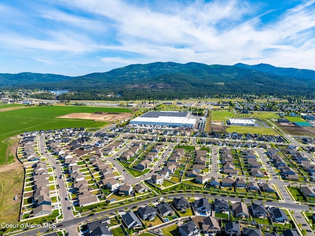 1622 N Minam Loop, Post Falls, ID 83854 - aerial view of residential area featuring a mountainous background