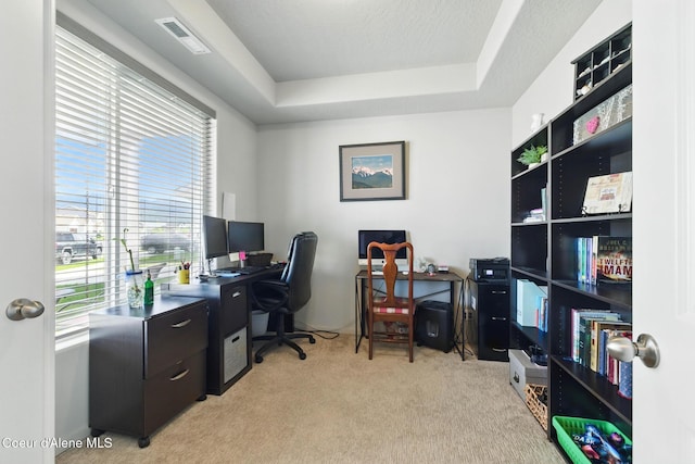 1622 N Minam Loop, Post Falls, ID 83854 - office area with light colored carpet and a tray ceiling