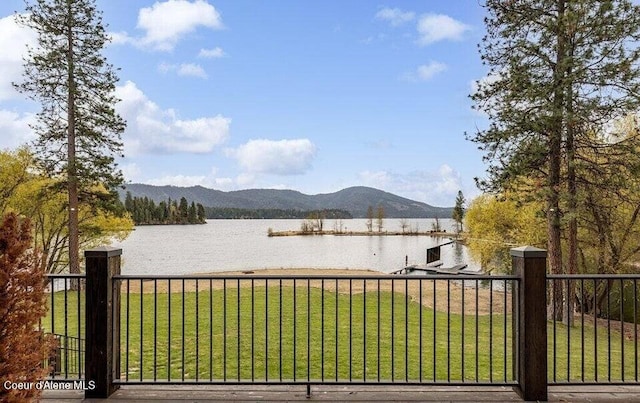 7566 E Gem Shores Rd, Hayden, ID 83835 - view of water feature with a mountain view