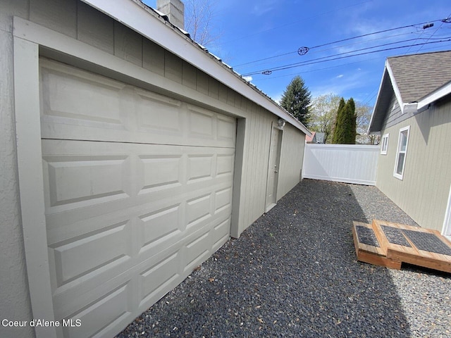 exterior space featuring fence