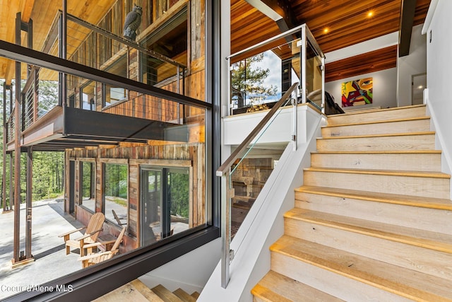 172 Elk Hills Rd, Sandpoint, ID 83864 - stairway with plenty of natural light