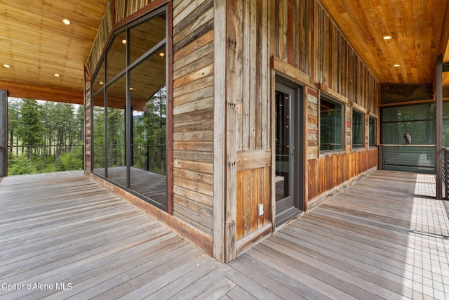 172 Elk Hills Rd, Sandpoint, ID 83864 - view of wooden terrace