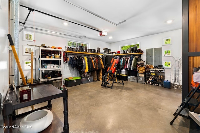 172 Elk Hills Rd, Sandpoint, ID 83864 - garage with a garage door opener and recessed lighting