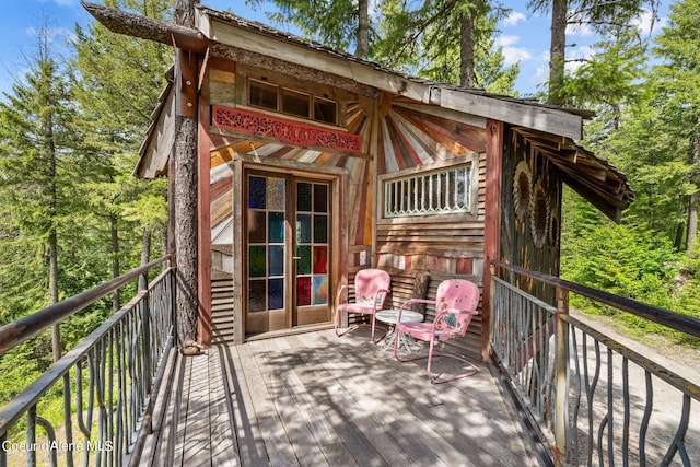 172 Elk Hills Rd, Sandpoint, ID 83864 - view of wooden terrace