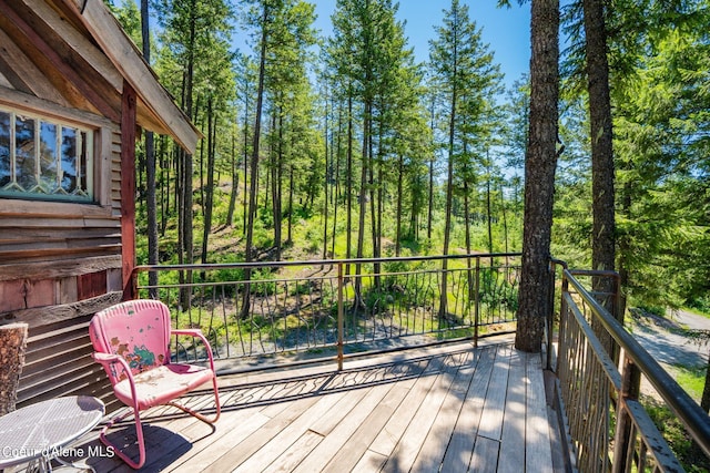 172 Elk Hills Rd, Sandpoint, ID 83864 - view of wooden terrace