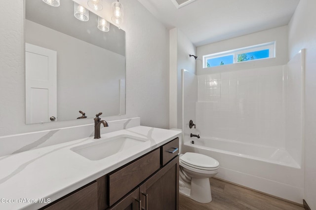 24903 N Old Highway 95, Athol, ID 83801 - bathroom featuring vanity, wood finished floors, and bathtub / shower combination