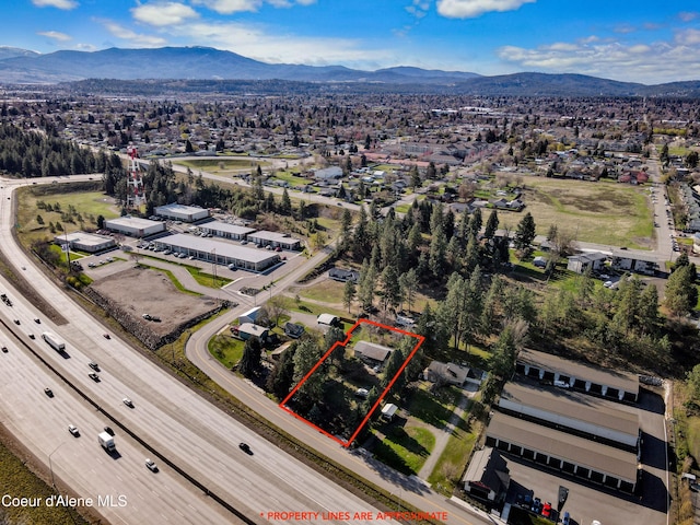 13604/06 E Nora Ave, Spokane Valley, WA 99216 - birds eye view of property featuring a residential view and a mountain view