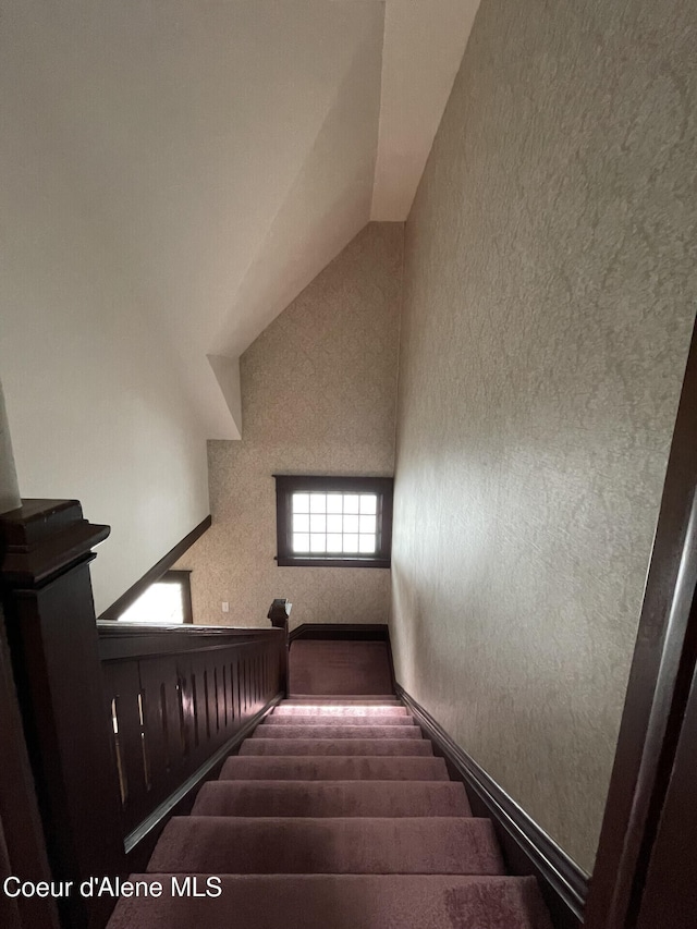 6990 Denver St, Bonners Ferry, ID 83805 - stairs with vaulted ceiling