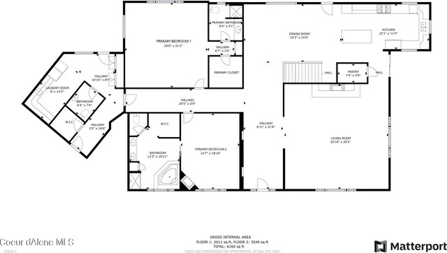 1358 S Starlight Dr, Coeur Dalene, ID 83814 - floor plan