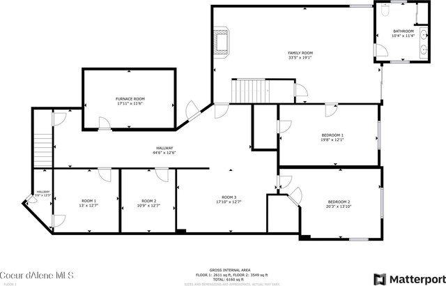 1358 S Starlight Dr, Coeur Dalene, ID 83814 - plan
