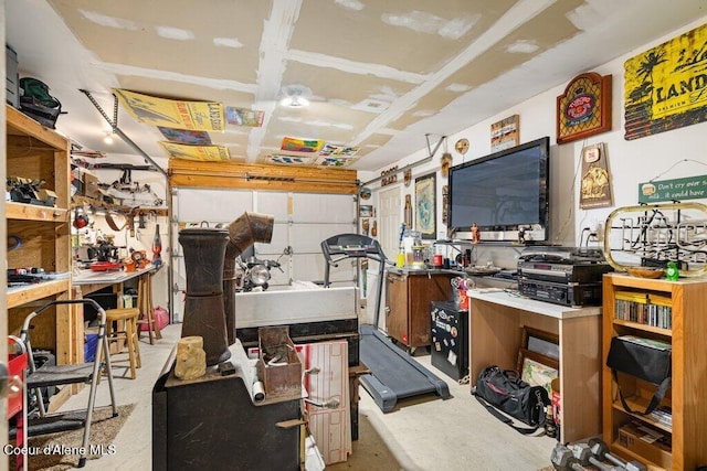 view of storage room