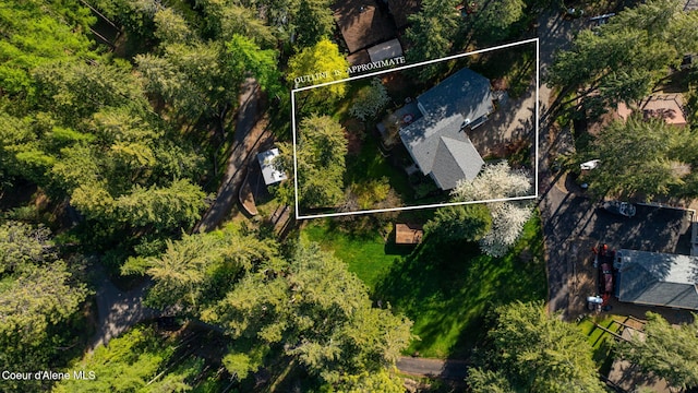 birds eye view of property