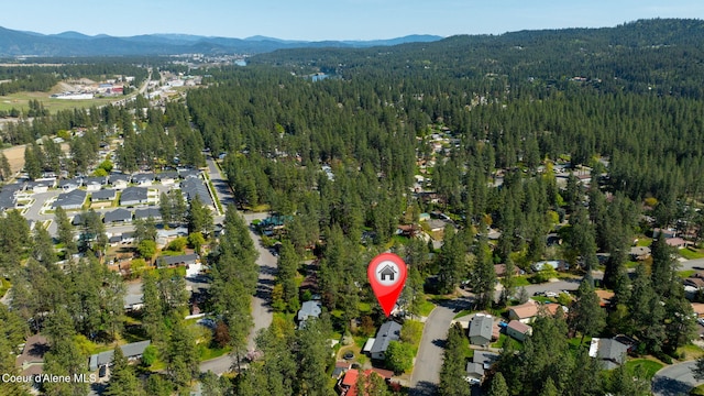 211 S Pinewood Dr, Post Falls, ID 83854 - bird's eye view with a view of trees and a mountain view