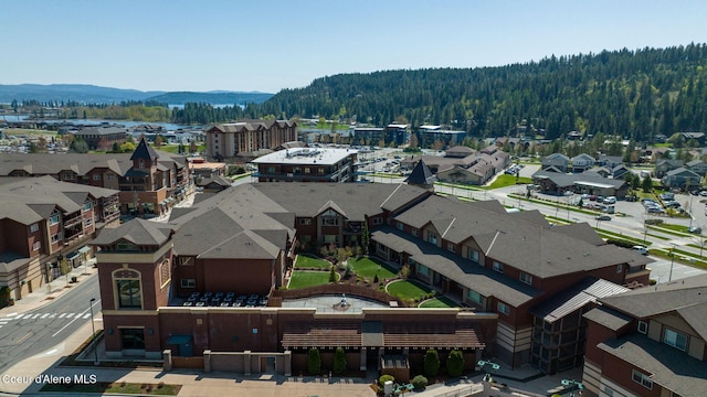 2151 N Main St # 226, Coeur Dalene, ID 83814 - aerial view with a wooded view, a residential view, and a mountain view