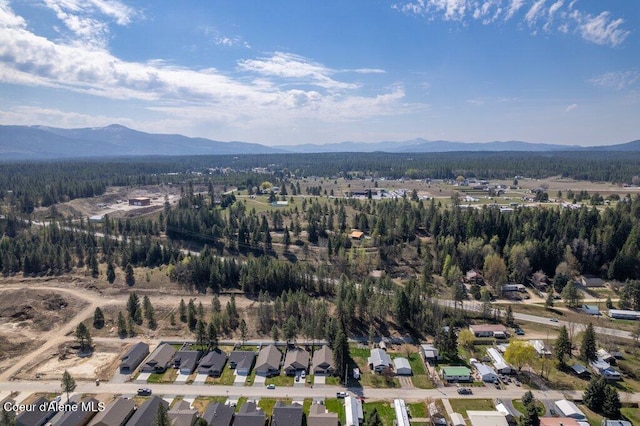 635 E Valley St, Oldtown, ID 83822 - bird's eye view featuring a residential view, a mountain view, and a forest view