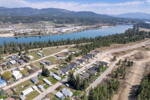 635 E Valley St, Oldtown, ID 83822 - bird's eye view featuring a water and mountain view and a forest view