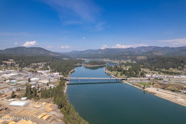 635 E Valley St, Oldtown, ID 83822 - aerial view with a water and mountain view