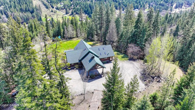 122 Makridge Ln, Kingston, ID 83839 - drone / aerial view with a view of trees