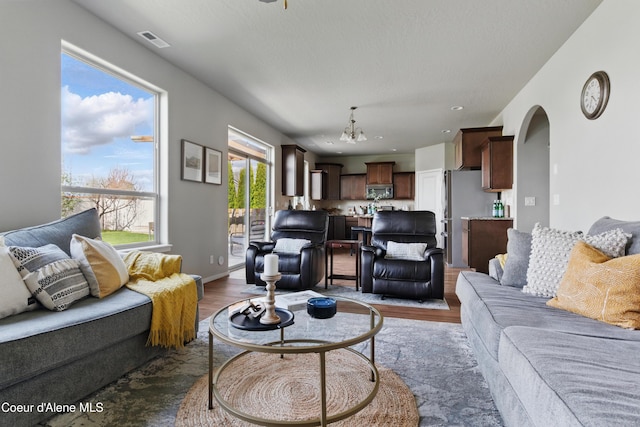 9362 N Prince William Loop, Hayden, ID 83835 - living room with wood finished floors