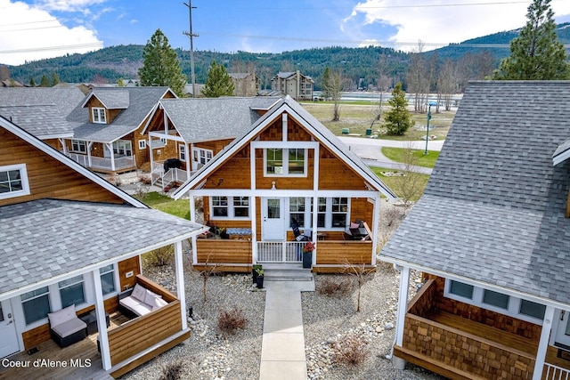 17 Hitchcock Dr, Dover, ID 83825 - rear view of house featuring a mountain view