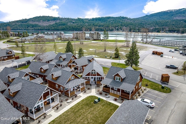 17 Hitchcock Dr, Dover, ID 83825 - bird's eye view of a water and mountain view and a heavily wooded area