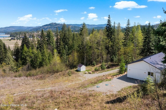 247 Living Waters Way, Priest River, ID 83856 - drone / aerial view with a view of trees and a mountain view