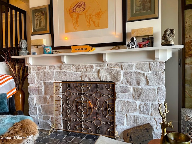 412 Sandpoint Ave Unit 332, Sandpoint, ID 83864 - details featuring a stone fireplace