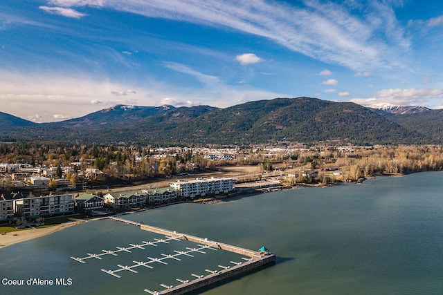 412 Sandpoint Ave Unit 332, Sandpoint, ID 83864 - bird's eye view featuring a water and mountain view