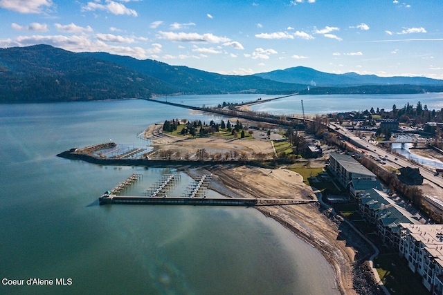 412 Sandpoint Ave Unit 332, Sandpoint, ID 83864 - drone / aerial view with a water and mountain view