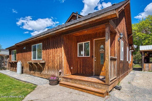 view of back of property