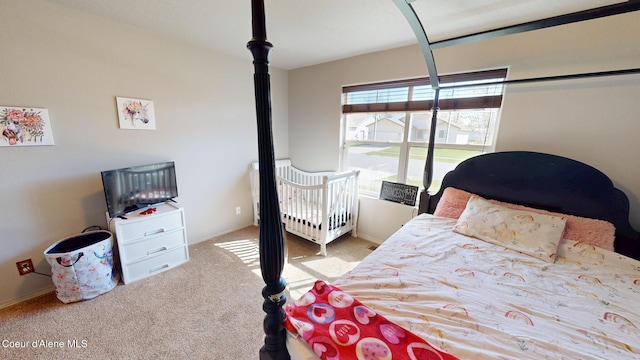bedroom featuring carpet floors