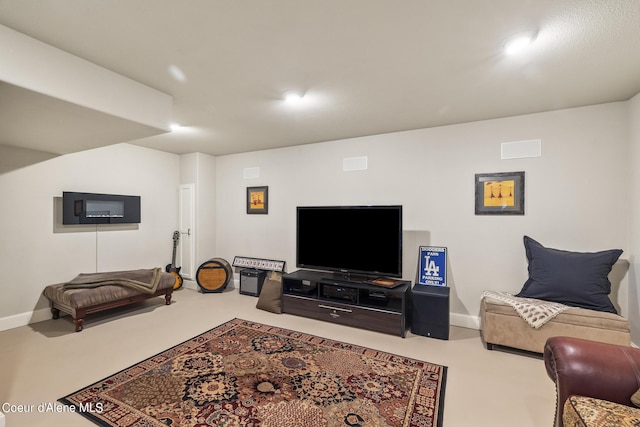 1201 Paradise Valley Rd, Bonners Ferry, ID 83805 - living area with baseboards and concrete flooring
