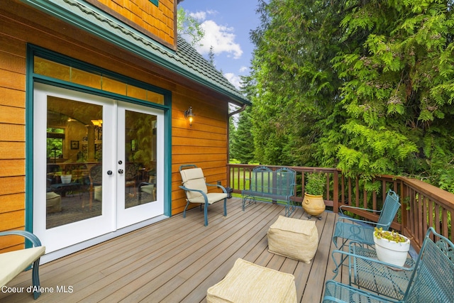 1201 Paradise Valley Rd, Bonners Ferry, ID 83805 - deck with french doors