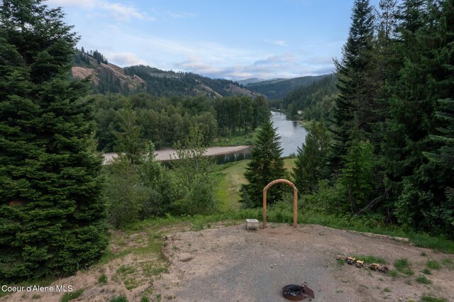 19856 B St Joe River Rd, Calder, ID 83808 - mountain view featuring a water view and a forest view