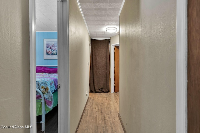 19856 B St Joe River Rd, Calder, ID 83808 - hall with a textured wall and light wood finished floors