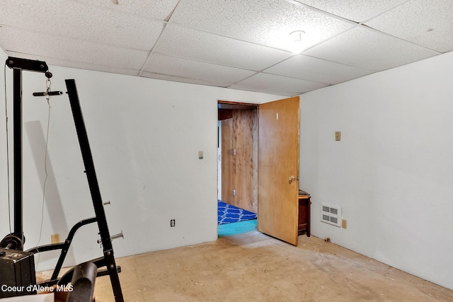 19856 B St Joe River Rd, Calder, ID 83808 - finished below grade area with a drop ceiling and visible vents