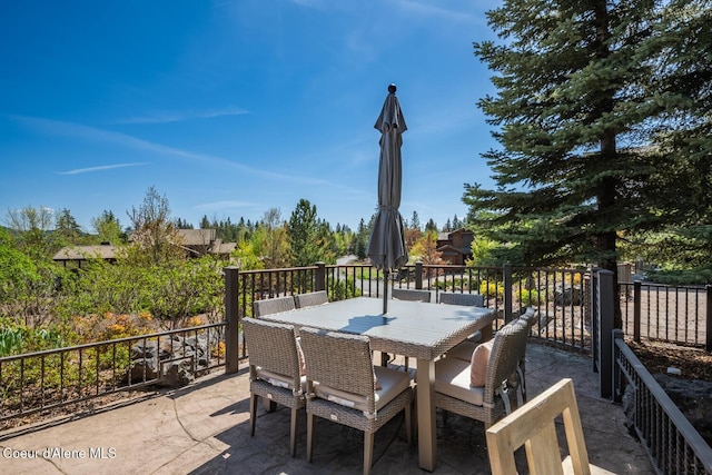 6012 W Quartzite Ln, Coeur Dalene, ID 83814 - view of patio with outdoor dining area
